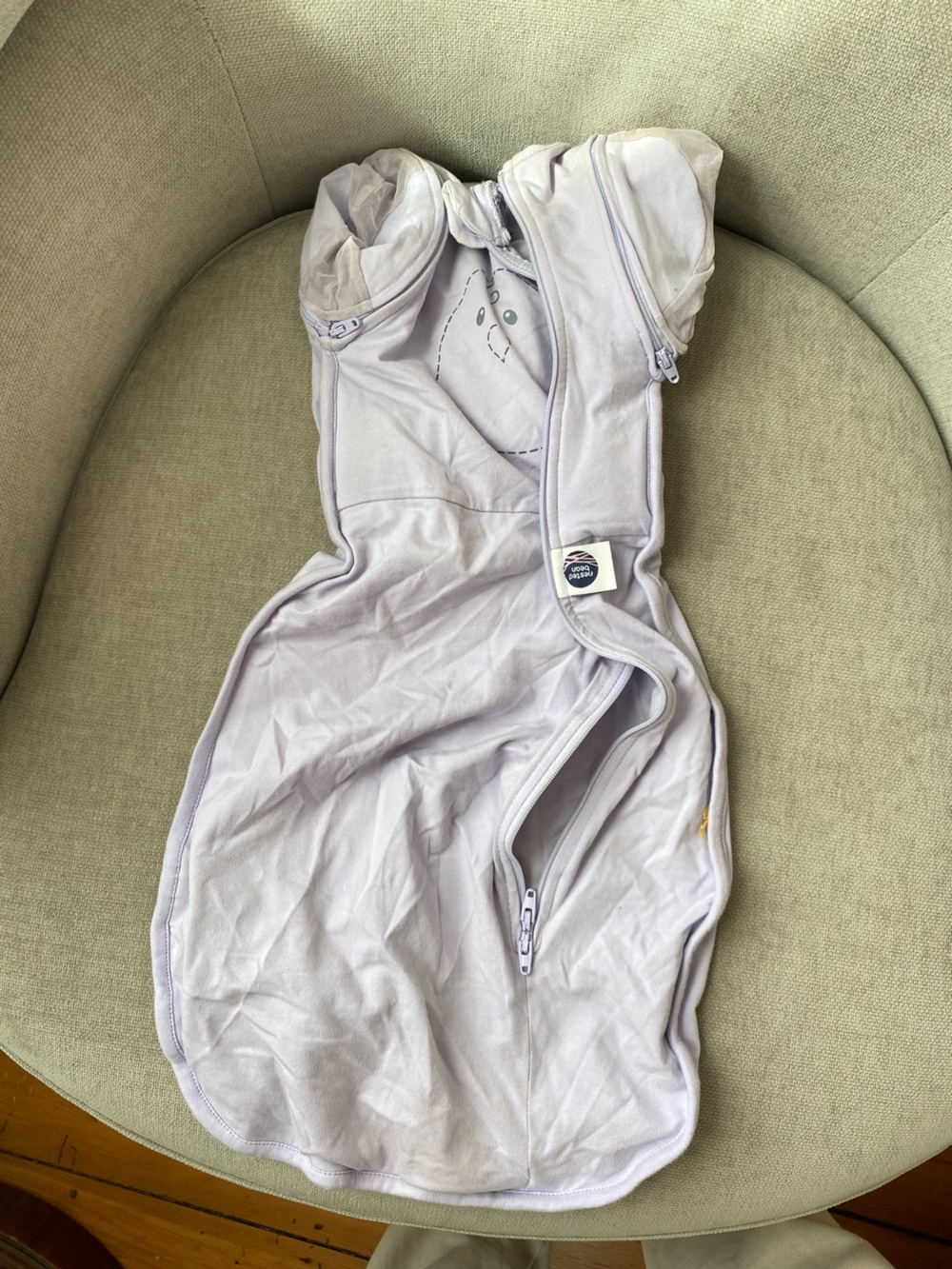 Nested Bean Light Lavender Baby Sleep Sack